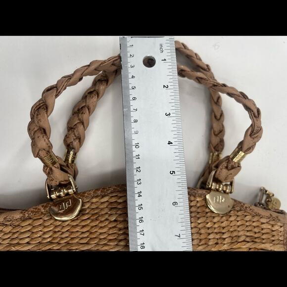 Viintage Pier Giorgio Straw  Coastal Grandma 3 Tone Handbag Made In Italy - Picture 14 of 14